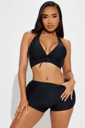 Carleta Boyshort 2 Piece Bikini - Black