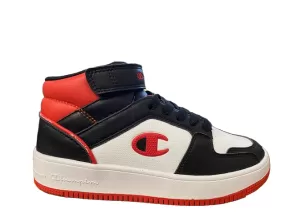 Champion Children's high shoe with lace and strap Rebound 2.0 Mid S32413 KK003 black-navy-red