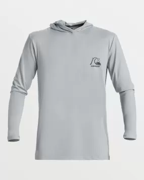 DNA Bubble Long Sleeve Hooded Surf Tee - Quarry