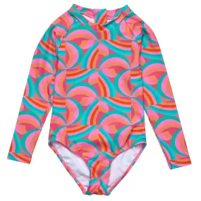 Geo Melon Sustainable LS Surf Suit