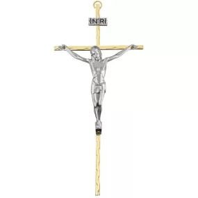 Hammered 5x10 Crucifix