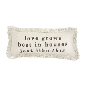 Lumbar House Printed Pillow