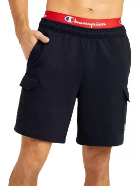 Mens Heathered Cotton Cargo Shorts