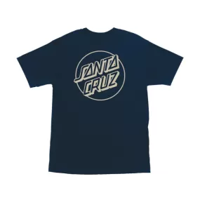 Santa Cruz Opus Dot T-Shirt Navy/Tan