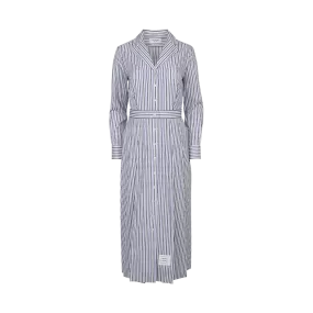 Striped Poplin Shirtdress