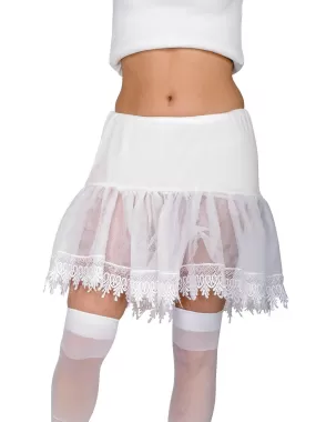 White Secret Wishes Petticoat for Adults